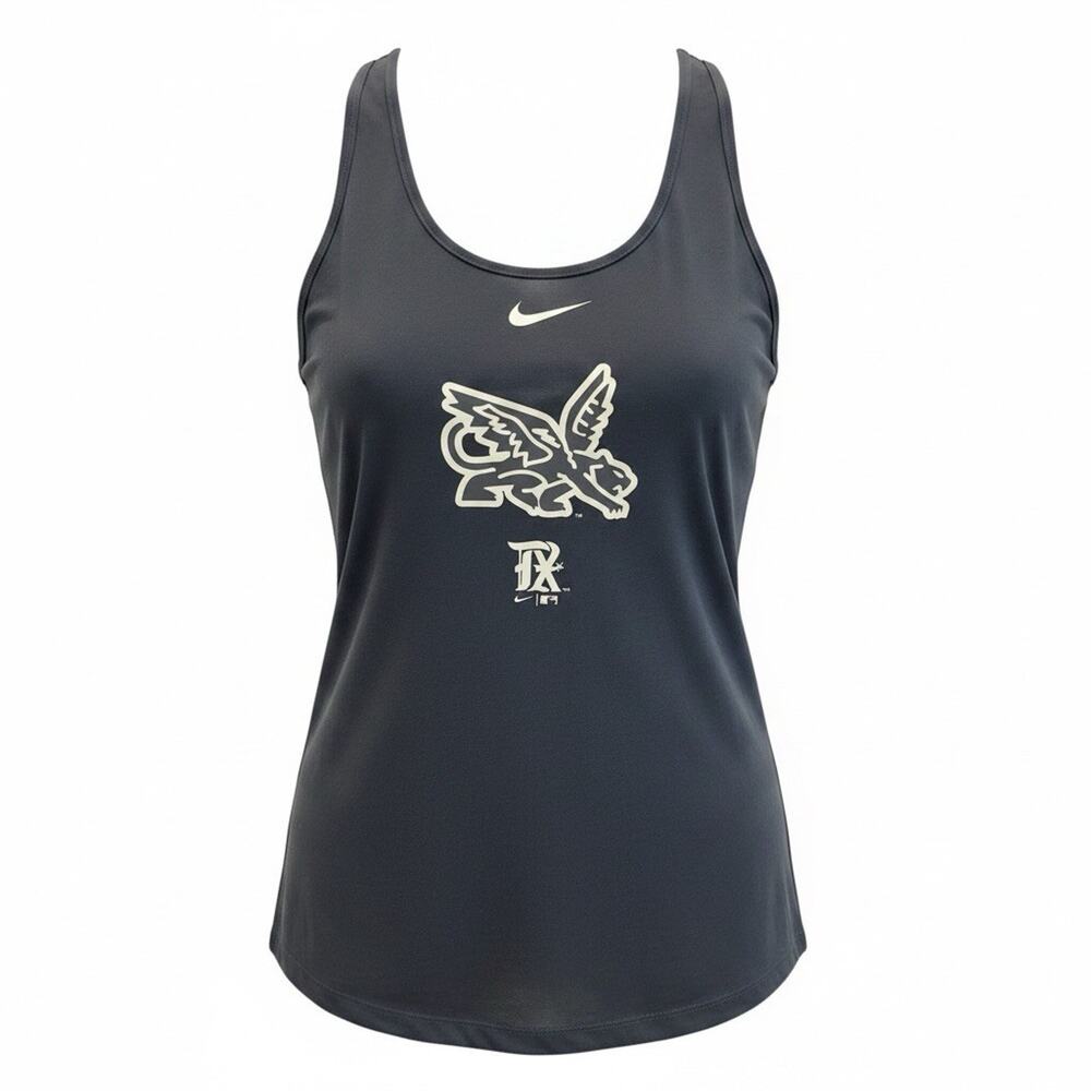 Nike Texas Rangers City Connect Crossed Back Tank Top Women Small Peagle Black